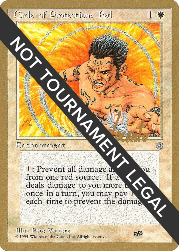 Circle of Protection Red 1996 Michael Loconto ICE SB ml15sb/308 (World Championship Decks)  | Good Games Adelaide SA