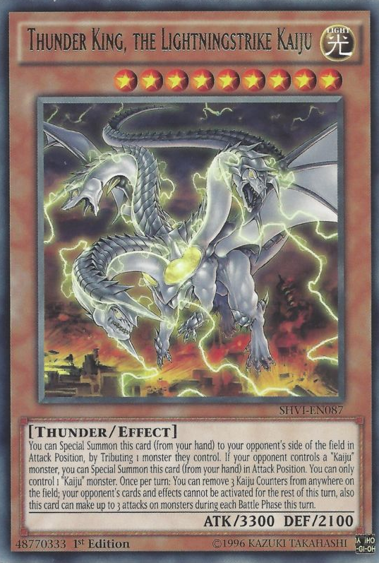 Thunder King, the Lightningstrike Kaiju [SHVI-EN087] Rare | Good Games Adelaide SA