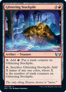 Glittering Stockpile 107 (Streets of New Capenna)  - Foil | Good Games Adelaide SA