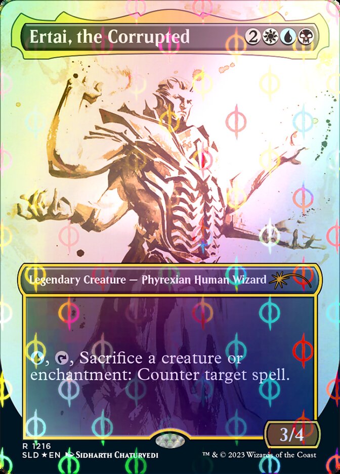 Ertai, the Corrupted (Borderless Ichor Step-and-Compleat Foil) [Secret Lair Drop Series] | Good Games Adelaide SA
