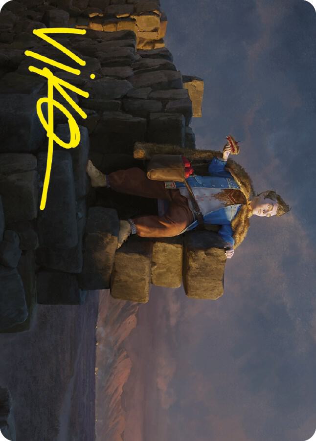 Pippin Warden of Isengard Art Card Gold Stamped Signature 66 (Art Series: Universes Beyond: The Lord of the Rings: Tales of Middle-earth)  | Good Games Adelaide SA
