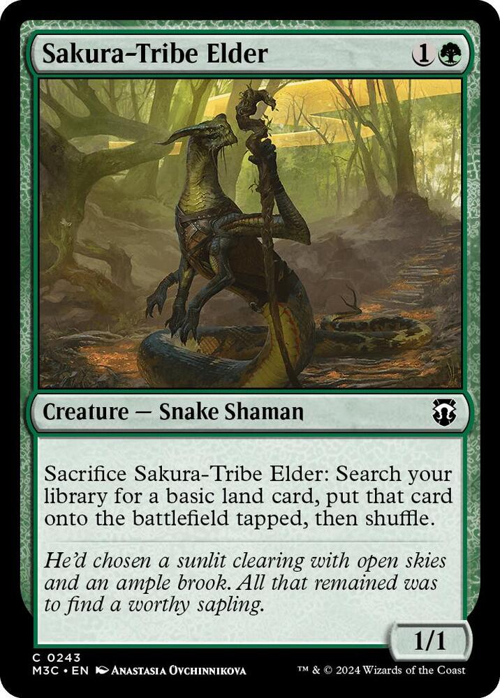 Sakura-Tribe Elder 243/411 (Commander: Modern Horizons 3)  - Ripple Foil | Good Games Adelaide SA