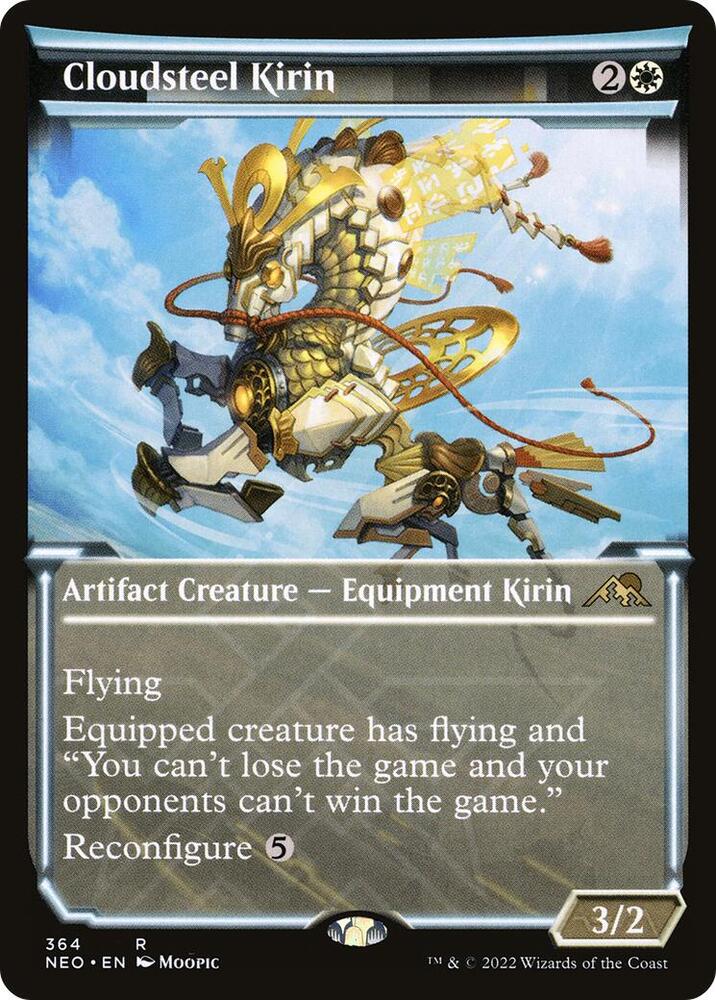 Cloudsteel Kirin 364 (Kamigawa: Neon Dynasty)  - Showcase | Good Games Adelaide SA