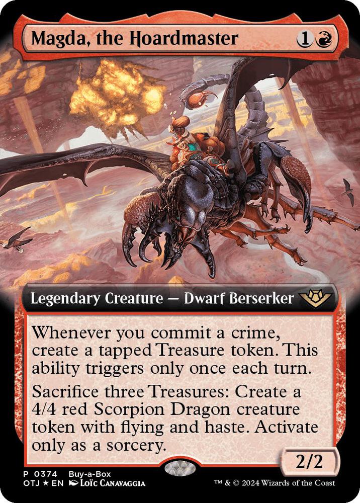 Magda the Hoardmaster Extended Art 374 (Buy-A-Box Promos)  - Foil | Good Games Adelaide SA