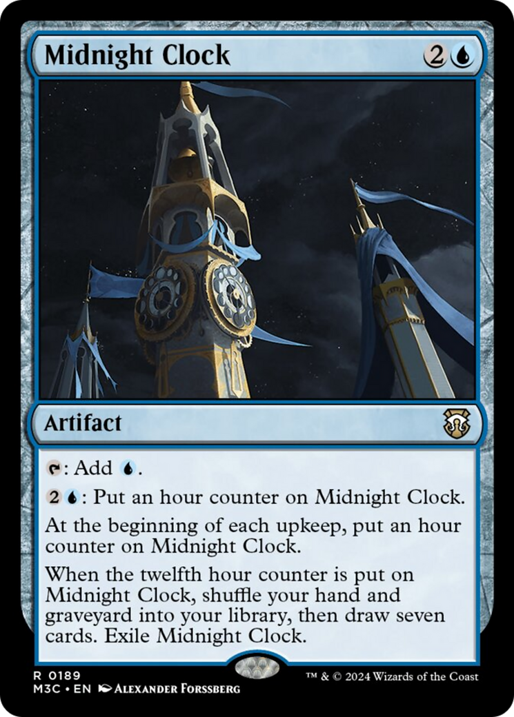 Midnight Clock (Ripple Foil) [Modern Horizons 3 Commander] | Good Games Adelaide SA