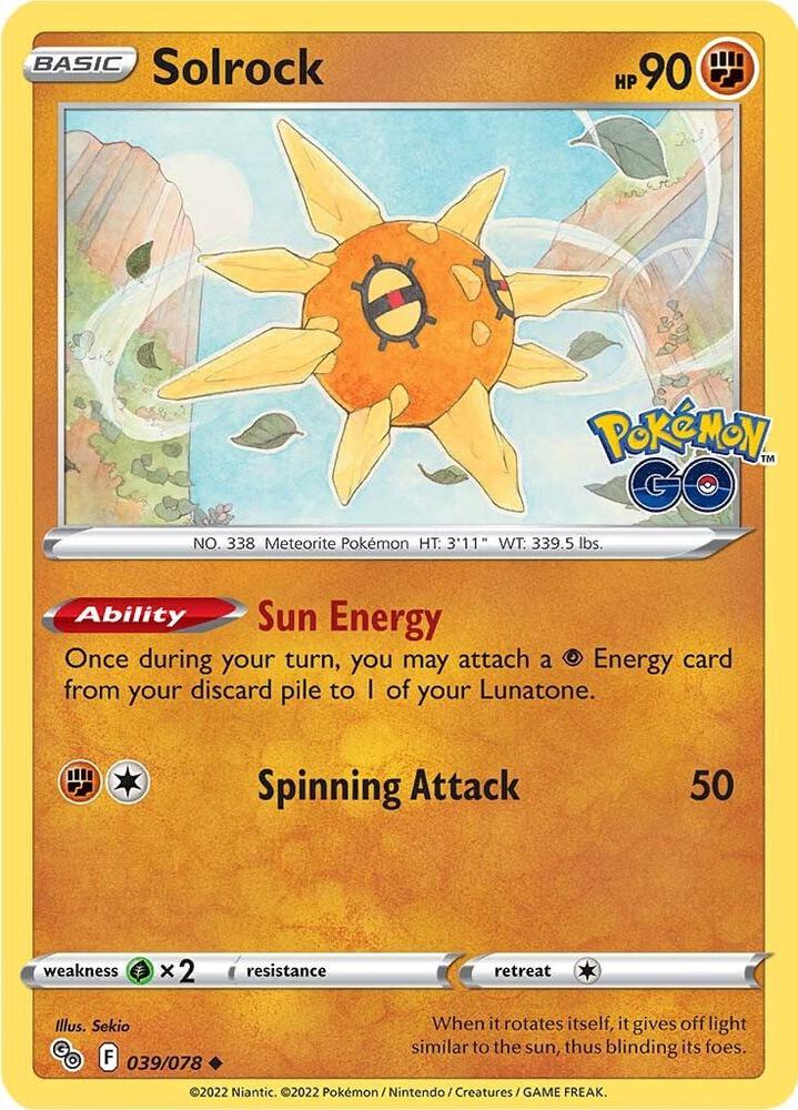 Solrock 039/078 (Pokemon GO)  | Good Games Adelaide SA