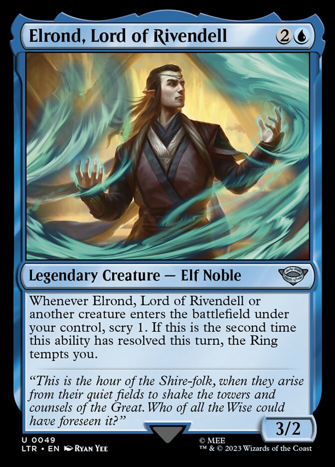 Elrond, Lord of Rivendell 49 (Universes Beyond: The Lord of the Rings: Tales of Middle-earth)  - Foil | Good Games Adelaide SA