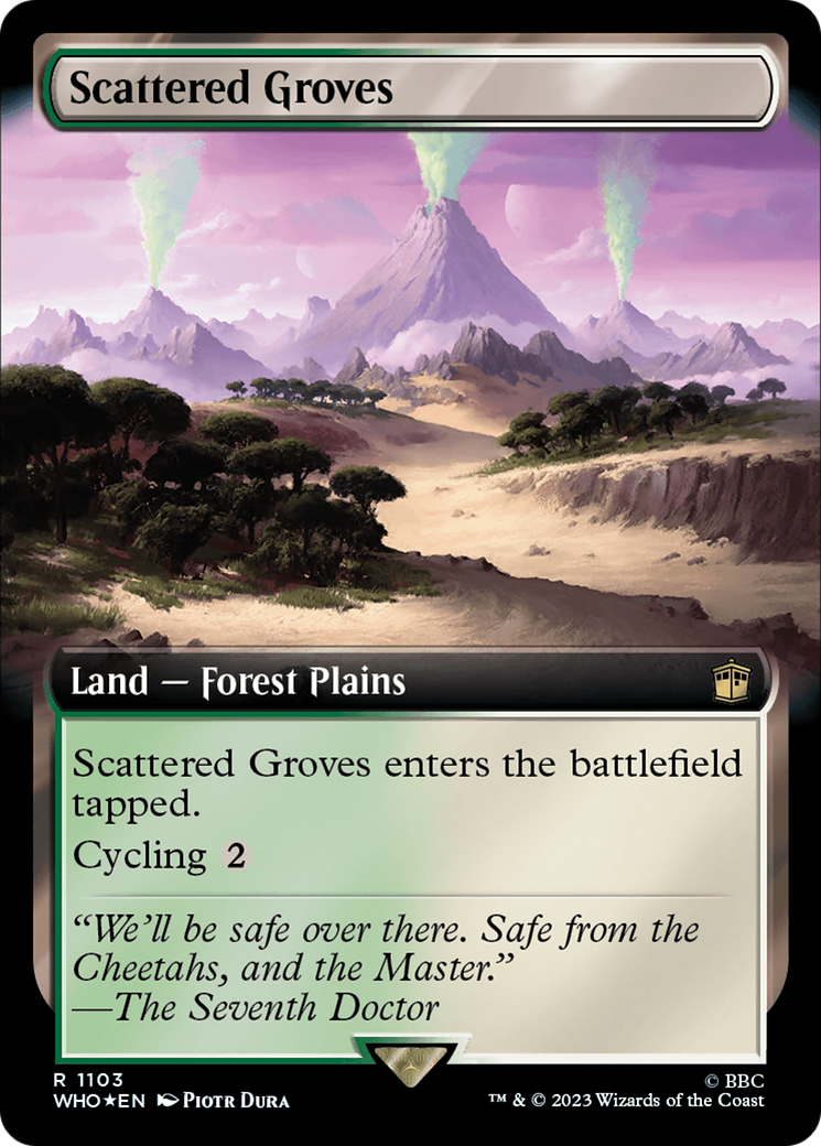 Scattered Groves (Extended Art) (Surge Foil) [Doctor Who] | Good Games Adelaide SA