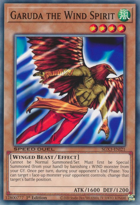 Garuda the Wind Spirit [SGX3-ENI21] Common | Good Games Adelaide SA