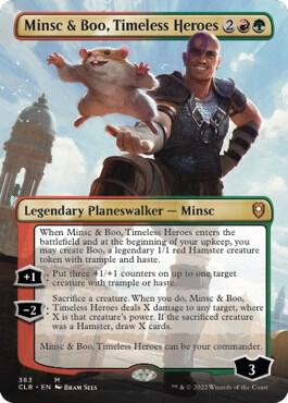 Minsc and Boo Timeless Heroes Borderless 363 (Commander Legends: Battle for Baldur's Gate)  - Foil | Good Games Adelaide SA