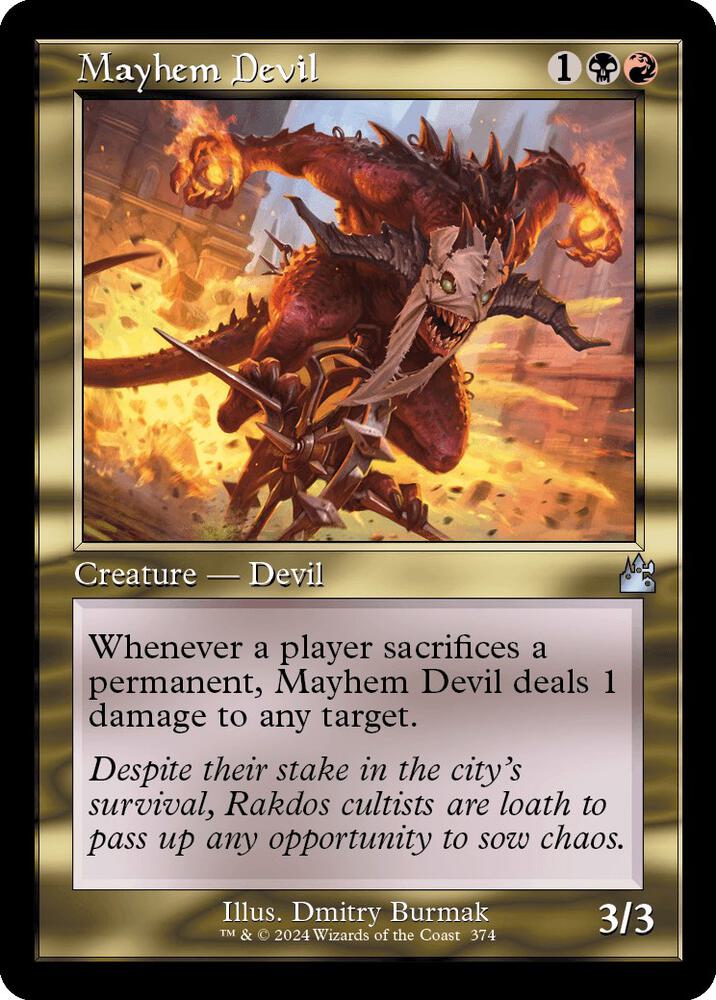 Mayhem Devil 374 (Ravnica Remastered)  - Foil | Good Games Adelaide SA