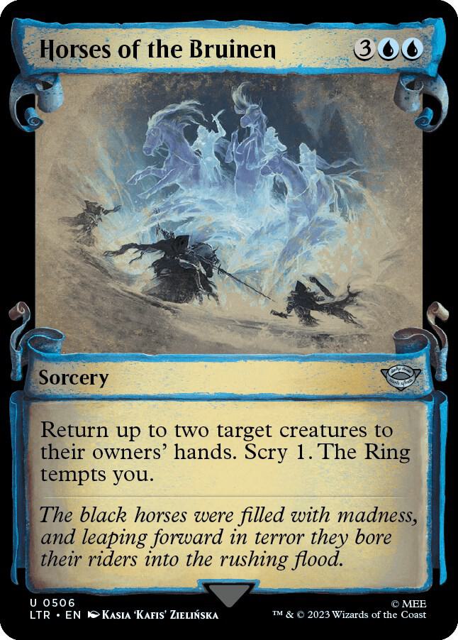 Horses of the Bruinen 506 (Universes Beyond: The Lord of the Rings: Tales of Middle-earth)  - Showcase Scroll Foil | Good Games Adelaide SA