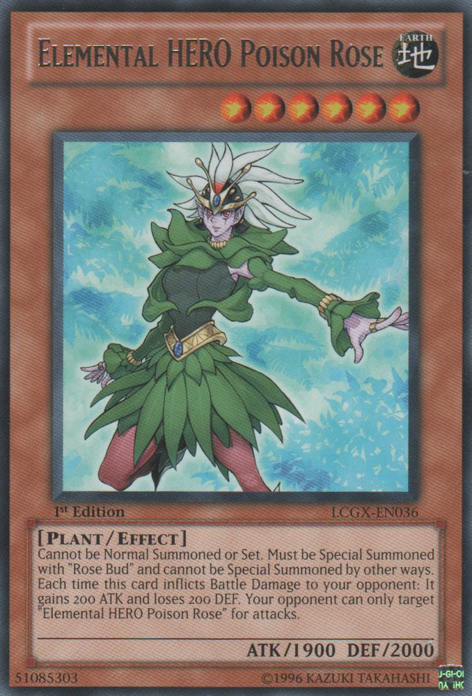 Elemental HERO Poison Rose [LCGX-EN036] Rare | Good Games Adelaide SA