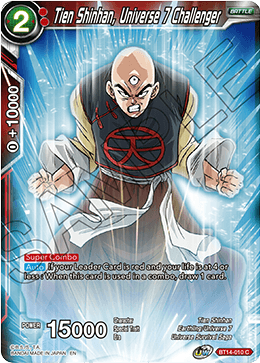 Tien Shinhan, Universe 7 Challenger (BT14-010) [Cross Spirits] | Good Games Adelaide SA