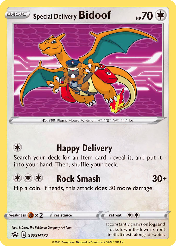 Special Delivery Bidoof (SWSH177) [Sword & Shield: Black Star Promos] | Good Games Adelaide SA