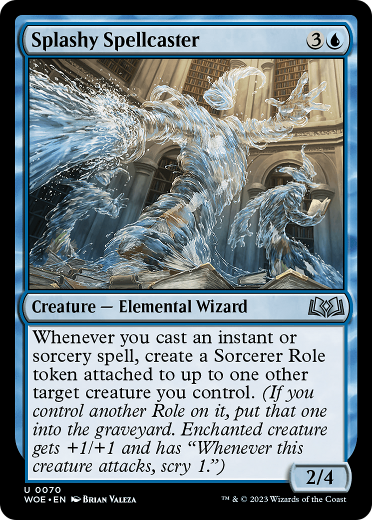 Splashy Spellcaster [Wilds of Eldraine] | Good Games Adelaide SA