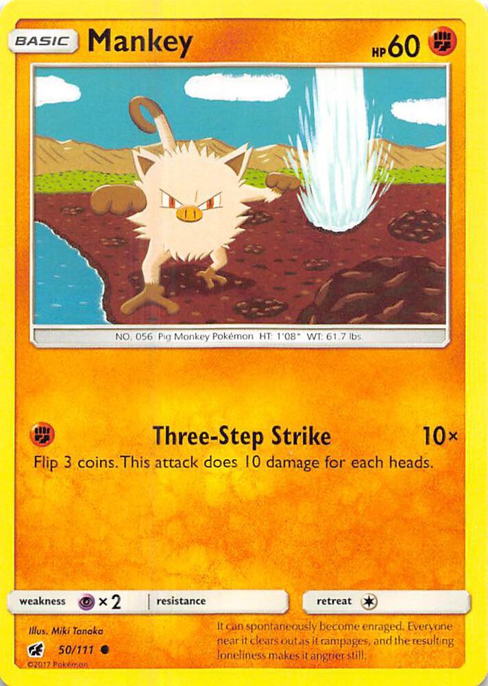 Mankey 50/111 (SM - Crimson Invasion)  | Good Games Adelaide SA