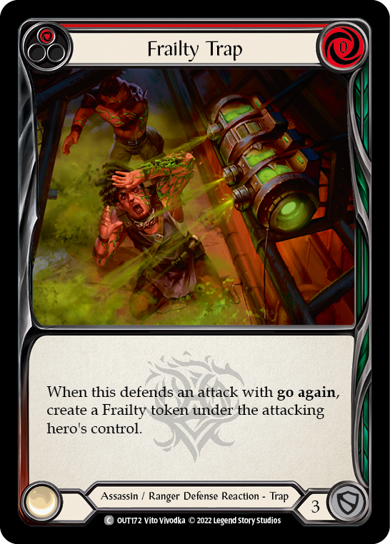 Frailty Trap (Red) [OUT172] (Outsiders)  Rainbow Foil | Good Games Adelaide SA