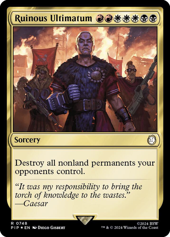 Ruinous Ultimatum 748 (Universes Beyond: Fallout)  - Foil | Good Games Adelaide SA