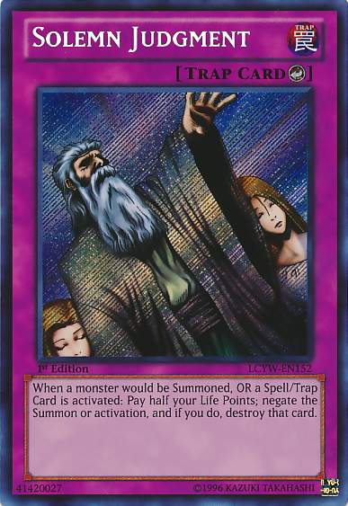 Solemn Judgment [LCYW-EN152] Secret Rare | Good Games Adelaide SA