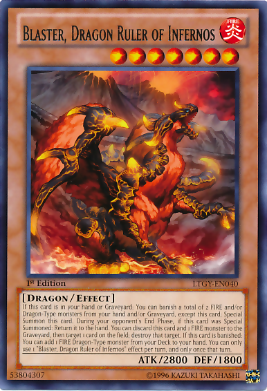 Blaster, Dragon Ruler of Infernos [LTGY-EN040] Rare | Good Games Adelaide SA