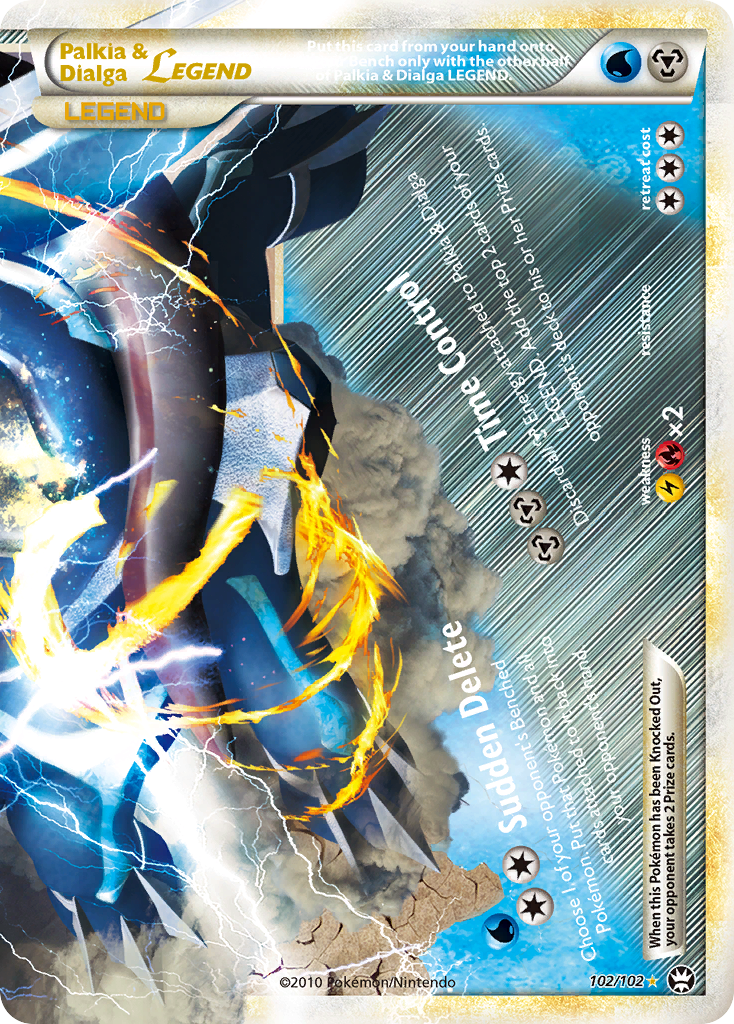 Palkia & Dialga LEGEND (102/102) [HeartGold & SoulSilver: Triumphant] | Good Games Adelaide SA