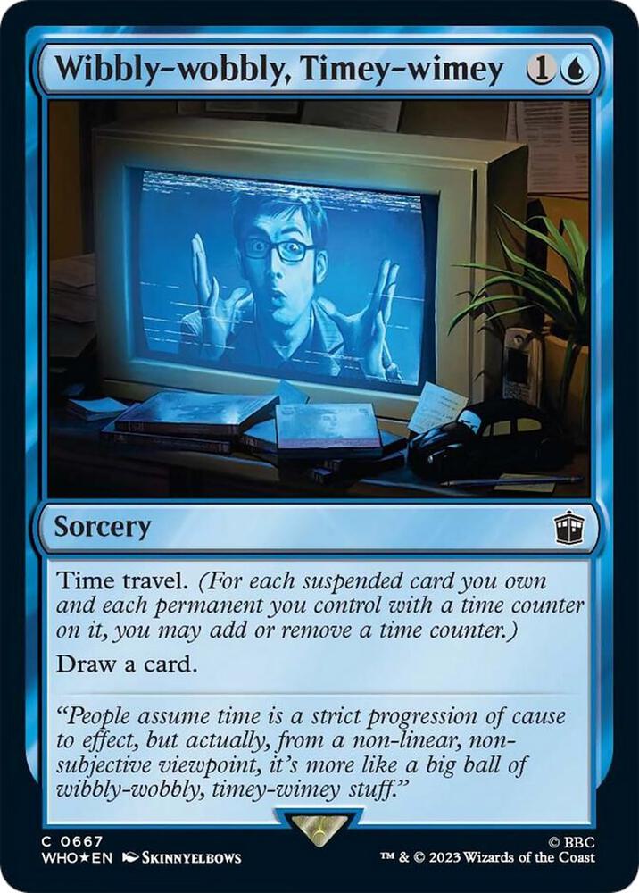 Wibbly-wobbly, Timey-wimey 667 (Universes Beyond: Doctor Who)  - Foil | Good Games Adelaide SA