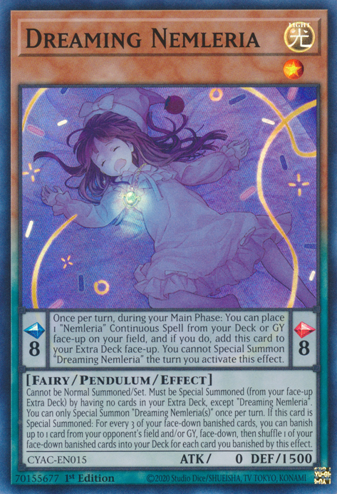 Dreaming Nemleria [CYAC-EN015] Super Rare | Good Games Adelaide SA