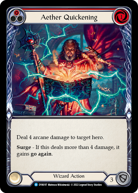 Aether Quickening (Red) [DYN197] (Dynasty)  Rainbow Foil | Good Games Adelaide SA