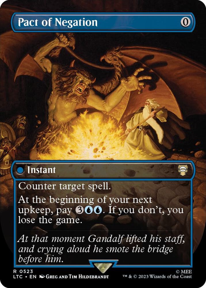 Pact of Negation 523 (Commander: The Lord of the Rings: Tales of Middle-earth)  - Borderless | Good Games Adelaide SA