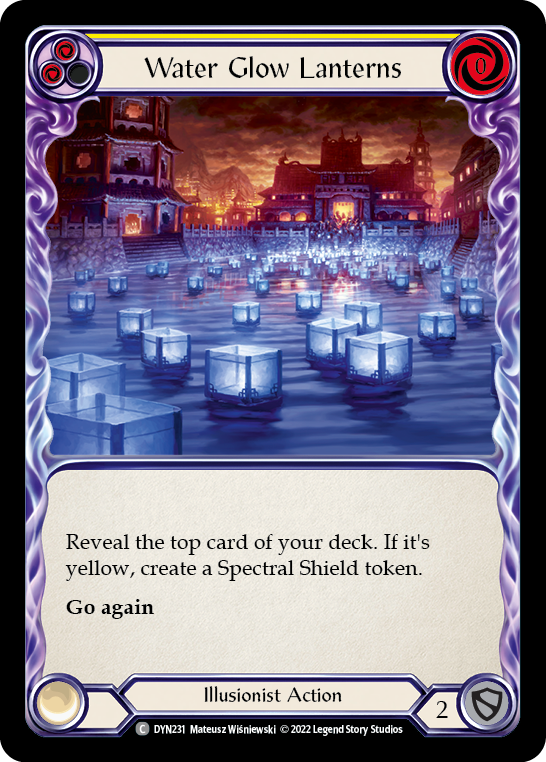 Water Glow Lanterns (Yellow) [DYN231] (Dynasty)  Rainbow Foil | Good Games Adelaide SA