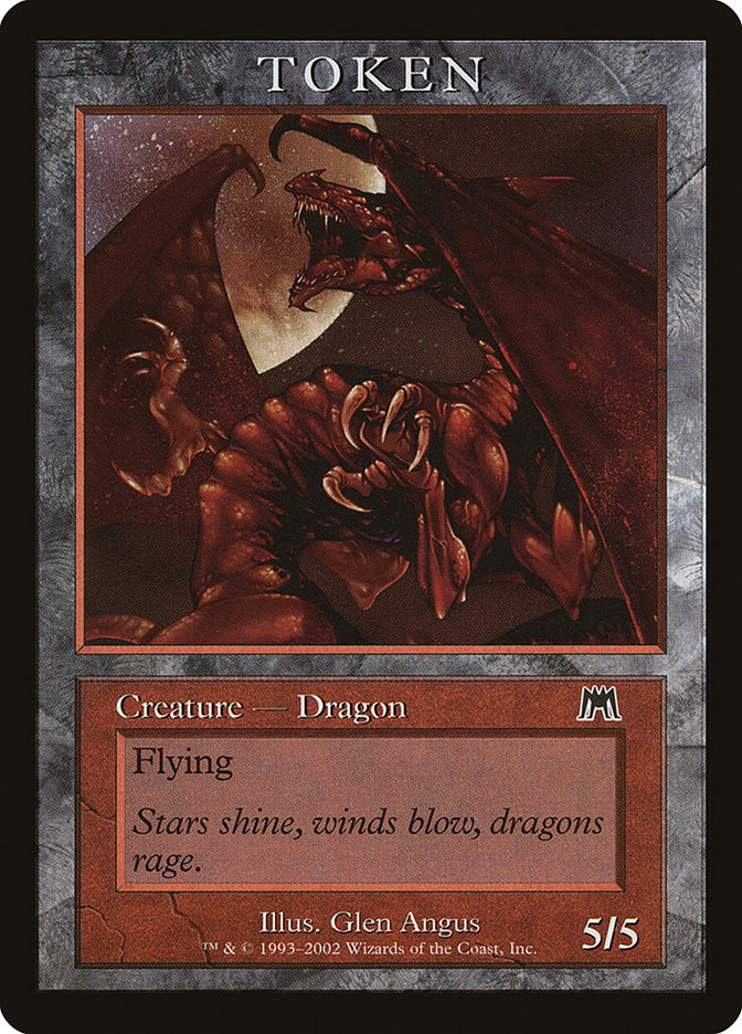Dragon Token (Onslaught) [Magic Player Rewards 2002] | Good Games Adelaide SA