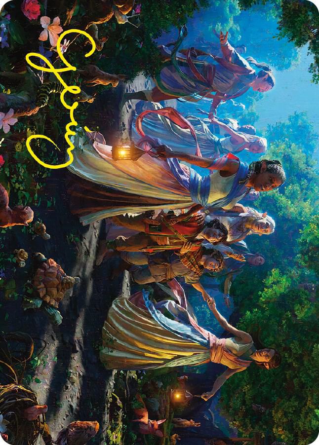 Realm Seekers Art Card Gold Stamped Signature 74 (Art Series: Universes Beyond: The Lord of the Rings: Tales of Middle-earth)  | Good Games Adelaide SA