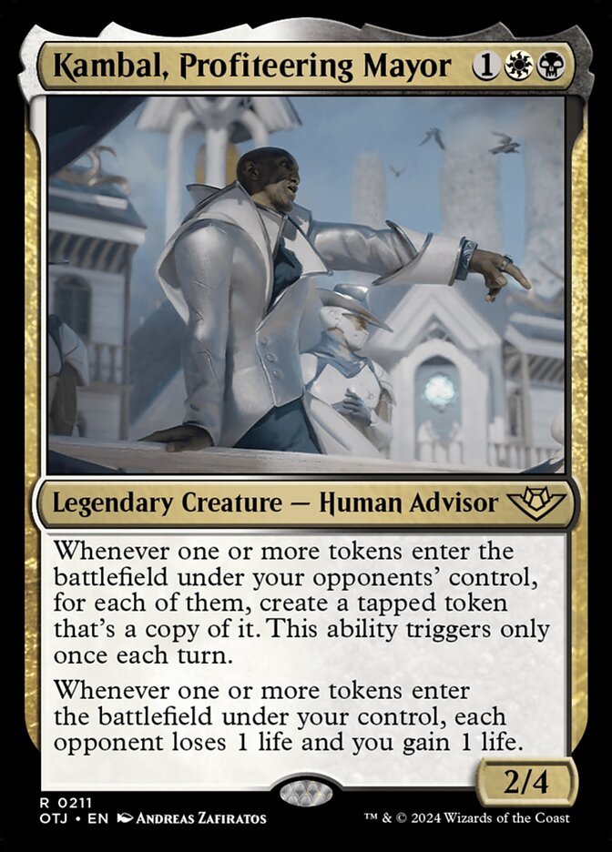Kambal Profiteering Mayor 211 (Outlaws of Thunder Junction)  - Foil | Good Games Adelaide SA