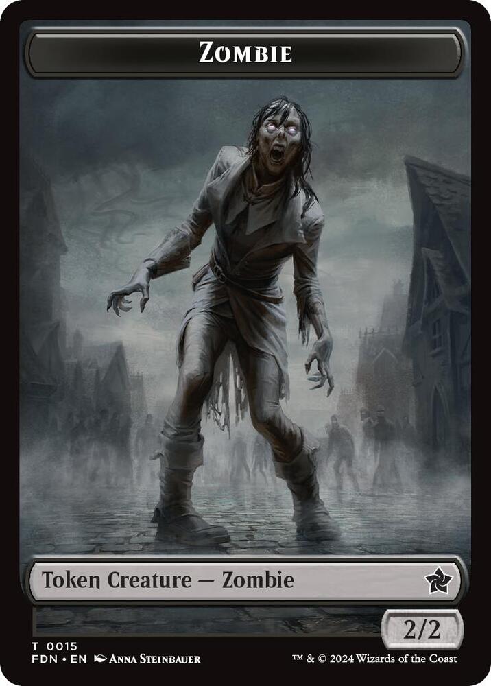 Zombie Insect Doubled Sided Token 15 // 21 (Foundations)  | Good Games Adelaide SA
