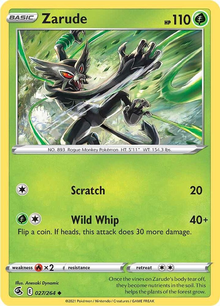 Zarude 027/264 (SWSH08: Fusion Strike)  | Good Games Adelaide SA