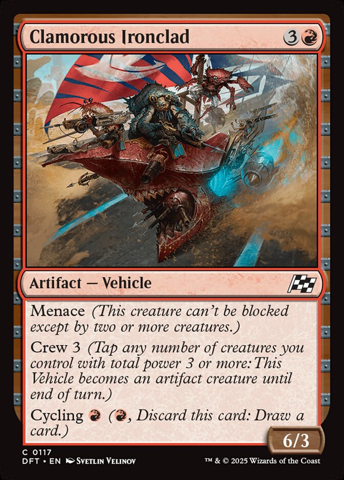 Clamorous Ironclad 117 (Aetherdrift)  - Foil | Good Games Adelaide SA