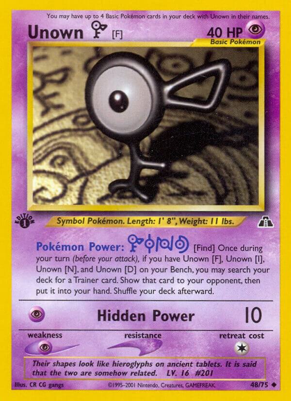Unown F 48/75 (Neo Discovery)  - 1st Edition | Good Games Adelaide SA