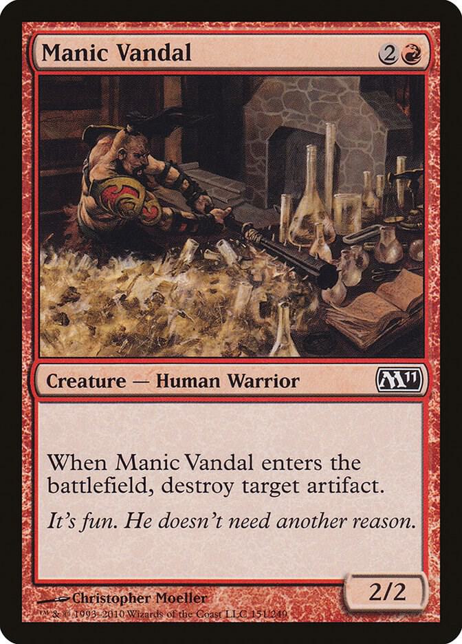 Manic Vandal 151 (Magic 2011 (M11))  - Foil | Good Games Adelaide SA