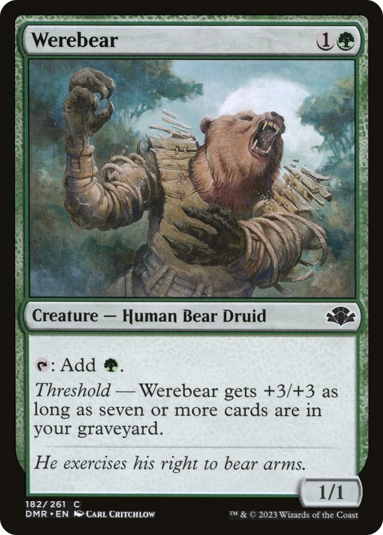 Werebear [Dominaria Remastered] | Good Games Adelaide SA