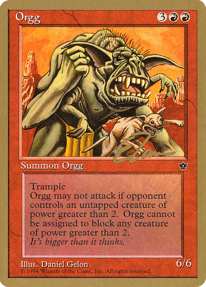 Orgg (Eric Tam) [Pro Tour Collector Set] | Good Games Adelaide SA