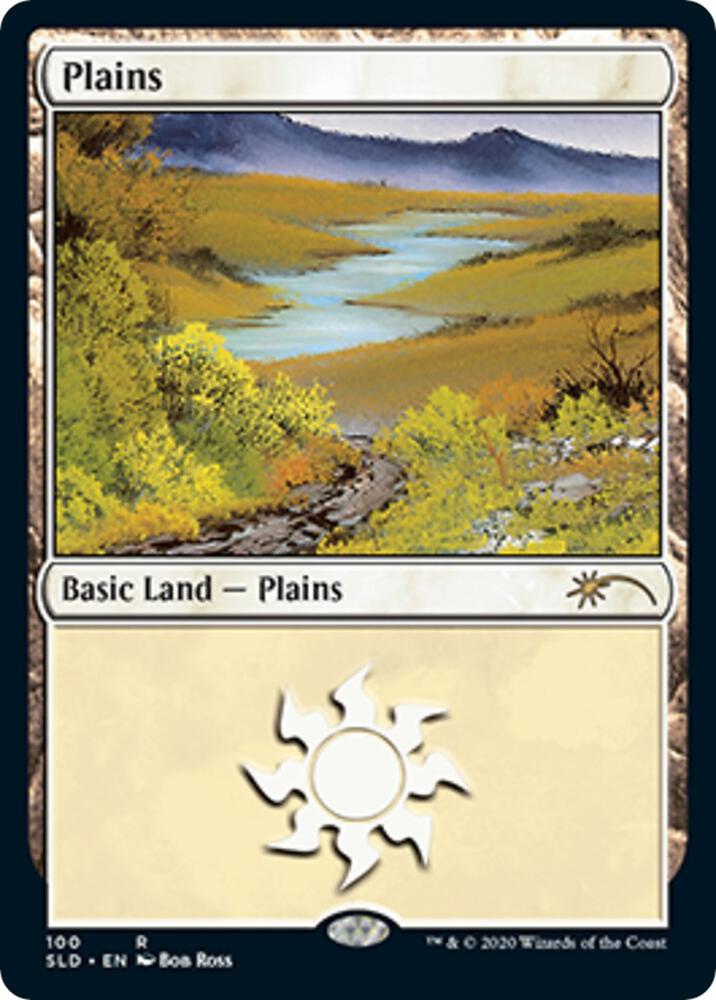 Plains Bob Ross 100 (Secret Lair Drop Series)  - Foil | Good Games Adelaide SA