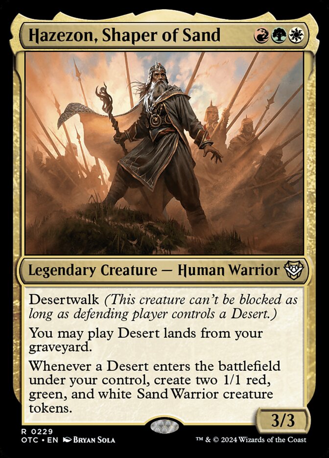 Hazezon, Shaper of Sand 229 (Commander: Outlaws of Thunder Junction)  | Good Games Adelaide SA