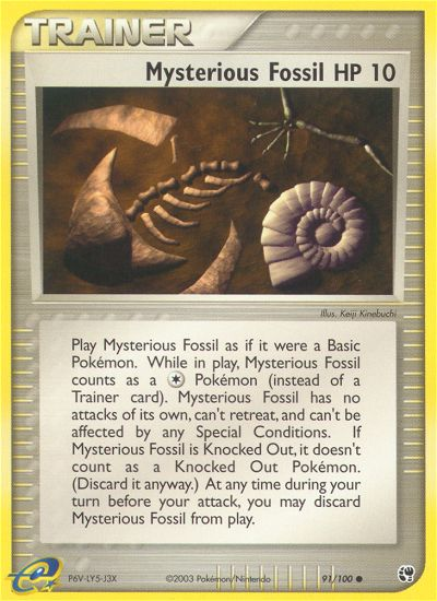 Mysterious Fossil (91/100) [EX: Sandstorm] | Good Games Adelaide SA