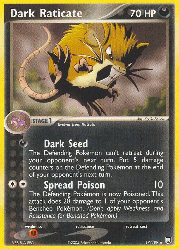 Dark Raticate 17/109 (Team Rocket Returns)  | Good Games Adelaide SA