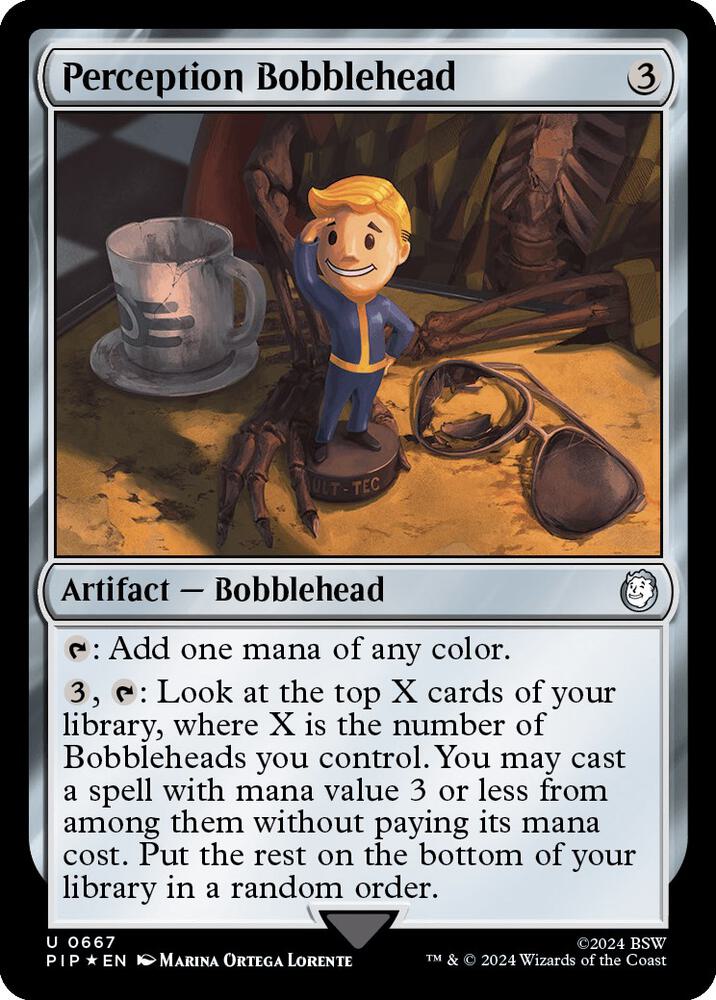 Perception Bobblehead 667 (Universes Beyond: Fallout)  - Foil | Good Games Adelaide SA