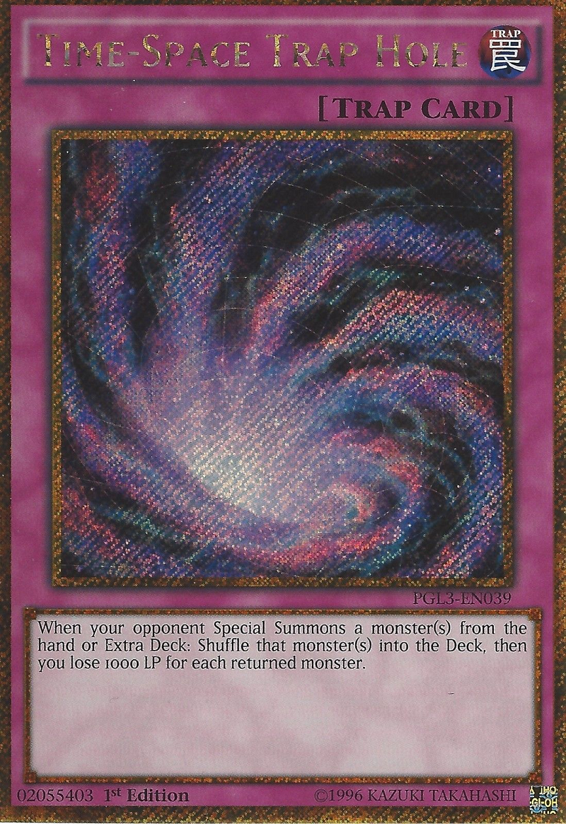 Time-Space Trap Hole [PGL3-EN039] Gold Secret Rare | Good Games Adelaide SA
