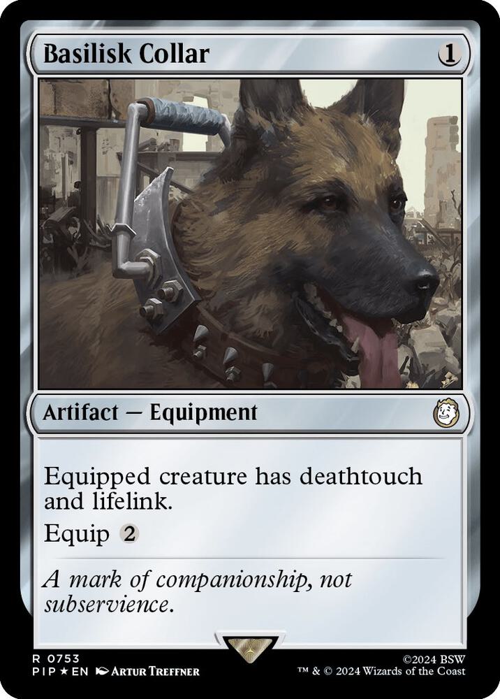 Basilisk Collar Surge Foil 753 (Universes Beyond: Fallout)  - Foil | Good Games Adelaide SA