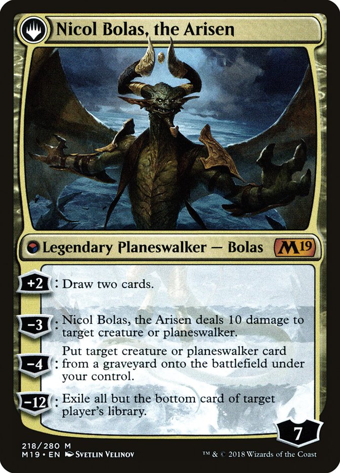 Nicol Bolas, the Ravager // Nicol Bolas, the Arisen [Core Set 2019 Promos] | Good Games Adelaide SA