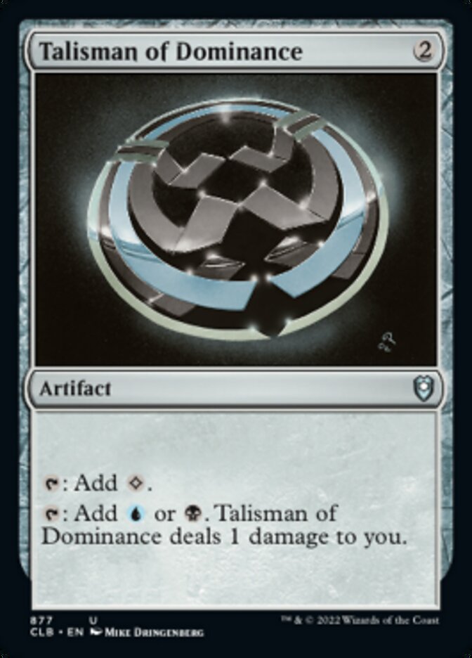 Talisman of Dominance [Commander Legends: Battle for Baldur's Gate] | Good Games Adelaide SA